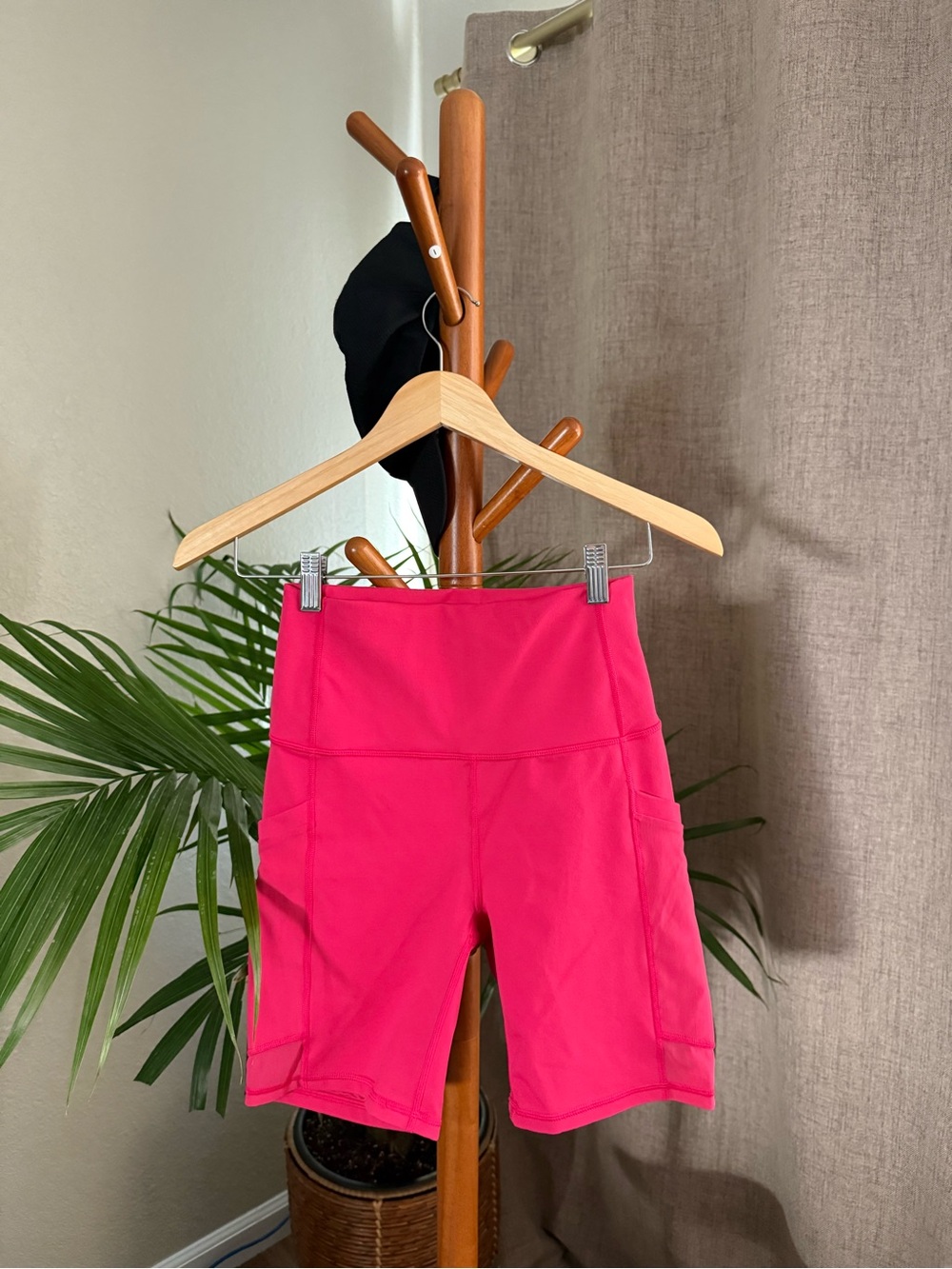 Fabletics Powerhold Pink High-Rise Bike Shorts - Picture 9 of 10